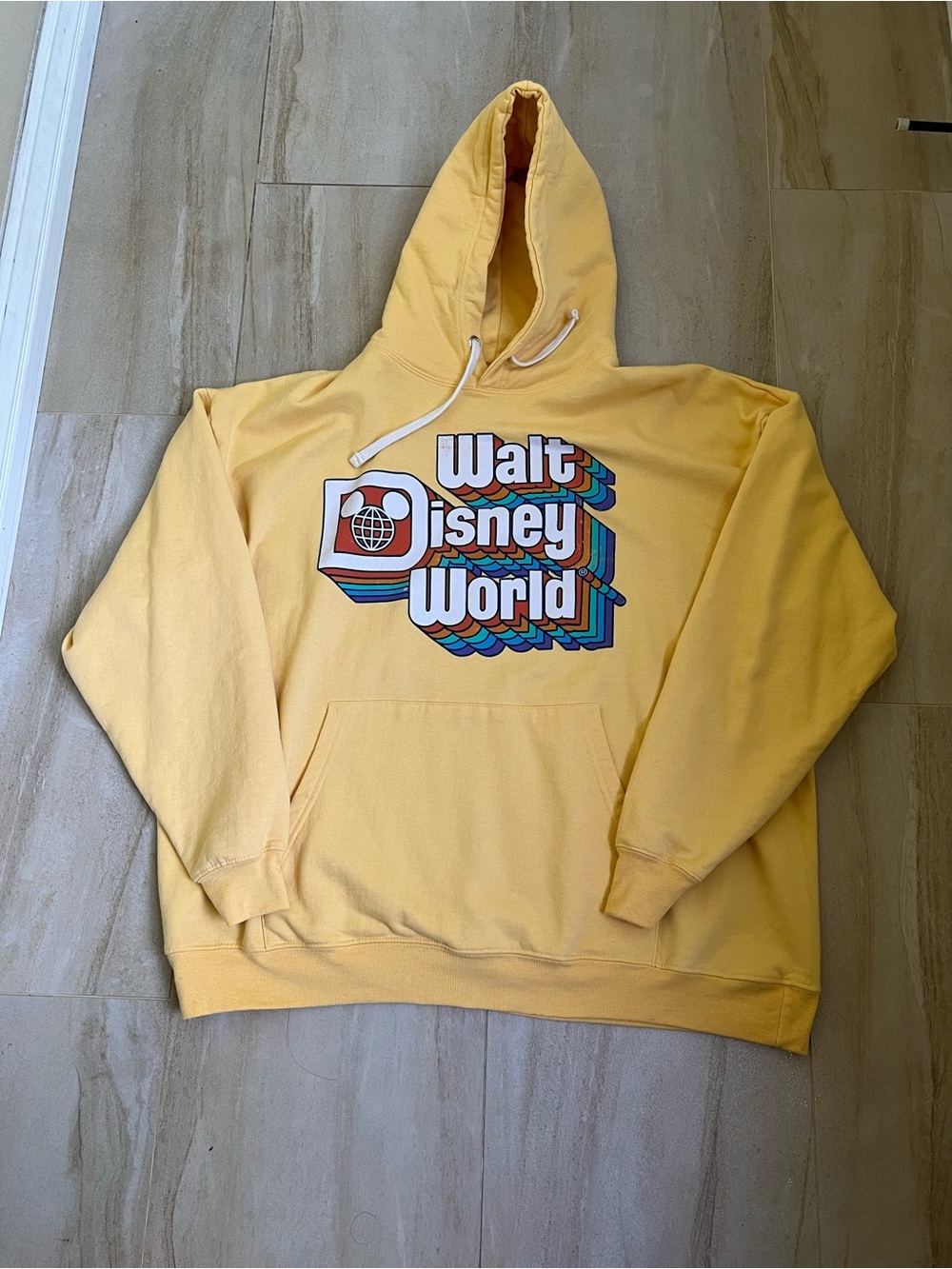 Disney Yellow Pullover Hoodie